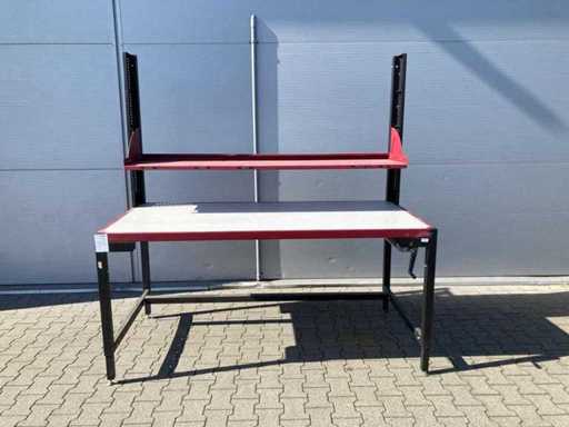 werkbank met handmatige hoogteverstelling
