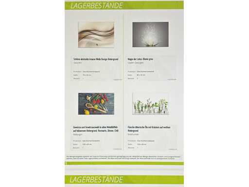 ARTLAND Rimanenze Schizzi da cucina - Paraspruzzi da cucina in vetro