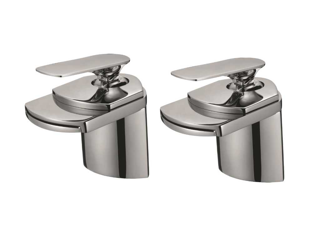 Set Stylish mixer tap - chrome-plated stainless steel