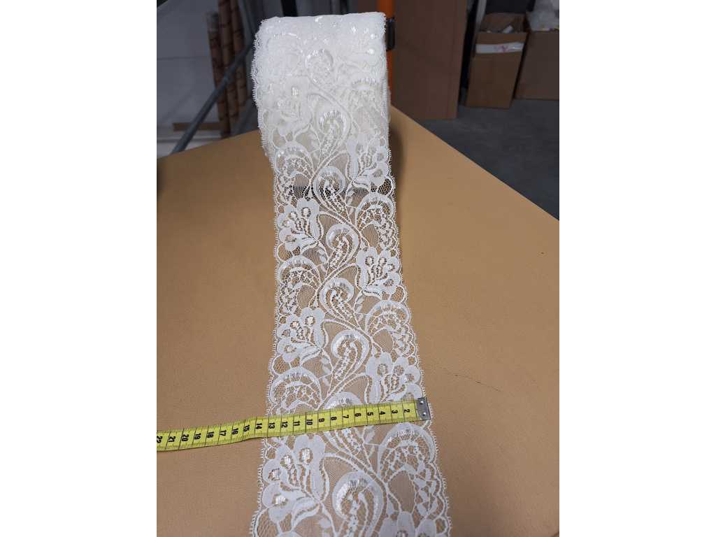 Nylon lace white 130mm approx 80-90m