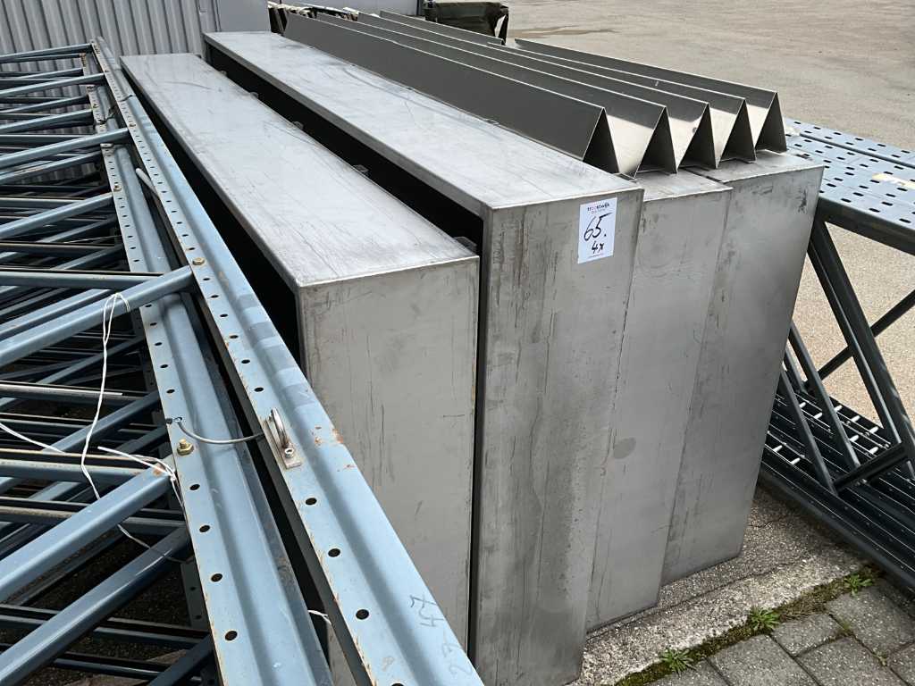 Stainless steel tubs (4x)