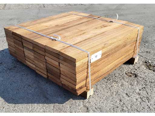60 x GUYANA TEAK planken 25 x 140mm , lengte 85 cm 