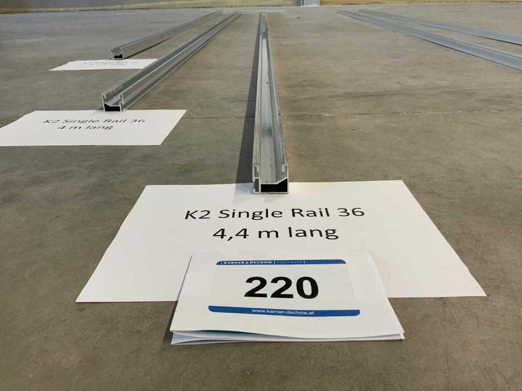 K2 Single Rail 36 - 4,4 m Lang - 50 Stk