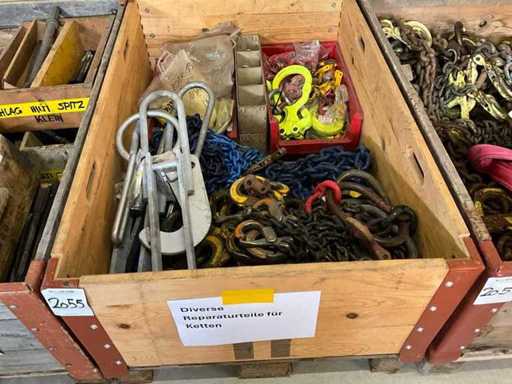 Er zijn veel verschillende reparatieonderdelen voor kettingen