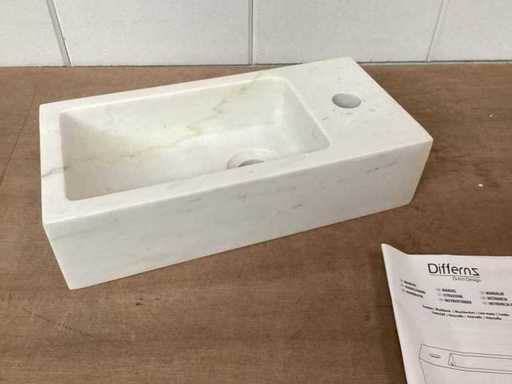 DIFFERNZ Waschbecken Helios Marmor, Marmor