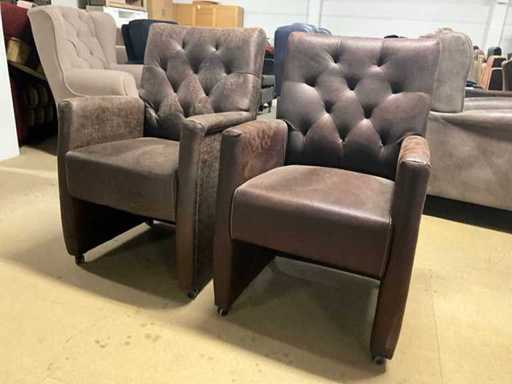 Chaise mobile à manger (2x)