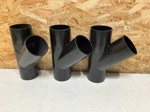 Wavin PE T-piece 45° 75mm PN4 (17x)