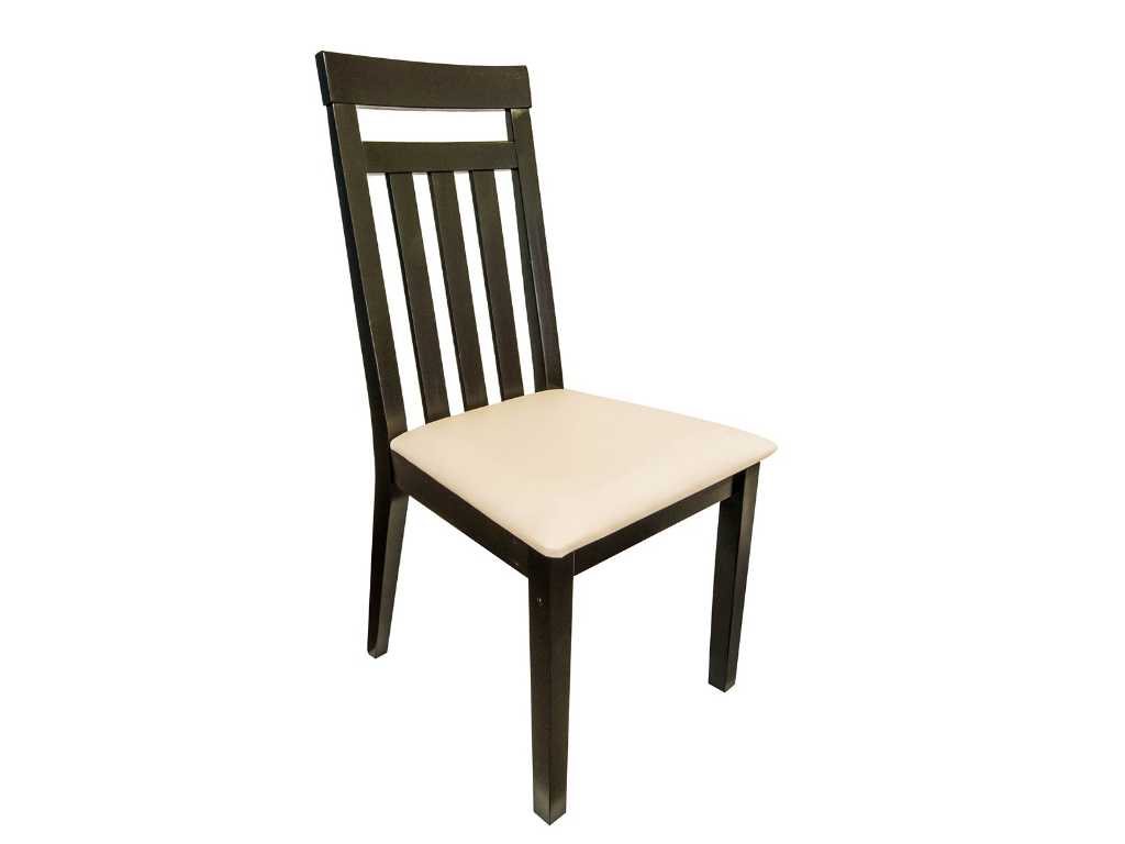 IRIS Chair Black with seat in white - Gastrodiskont