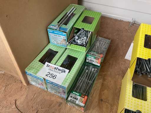 6 dozen lange houtschroeven