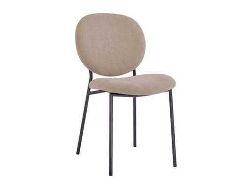 fonQ - Scaun de sufragerie cu buclă Boucle - Greige - Scaun de sufragerie (4x)