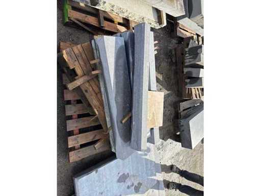 Różne niebieskie kamienie (8x)