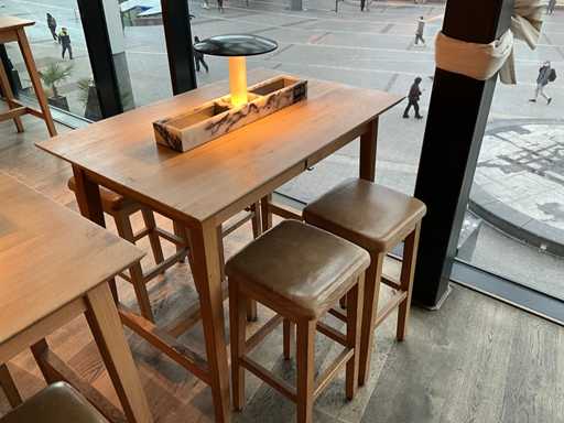Hutten - Bar table with 4 bar stools