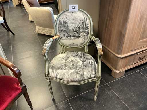 Fauteuil à médaillon - Louis XVI