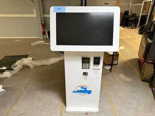 Complete terminal met nieuw touchscreen + POS-terminal + creditcard + contactloze POS + bonprinter + NC-lezer + interne pc + USB-poort