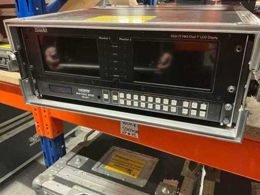 HDMI 8x8 4Kx2K matrice vidéo avec 2 moniteurs Previa