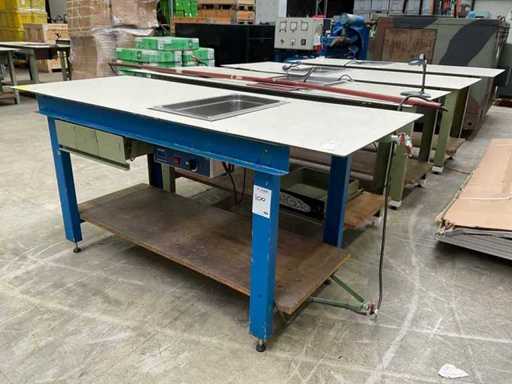 Werktafel met Bainmarie systeem