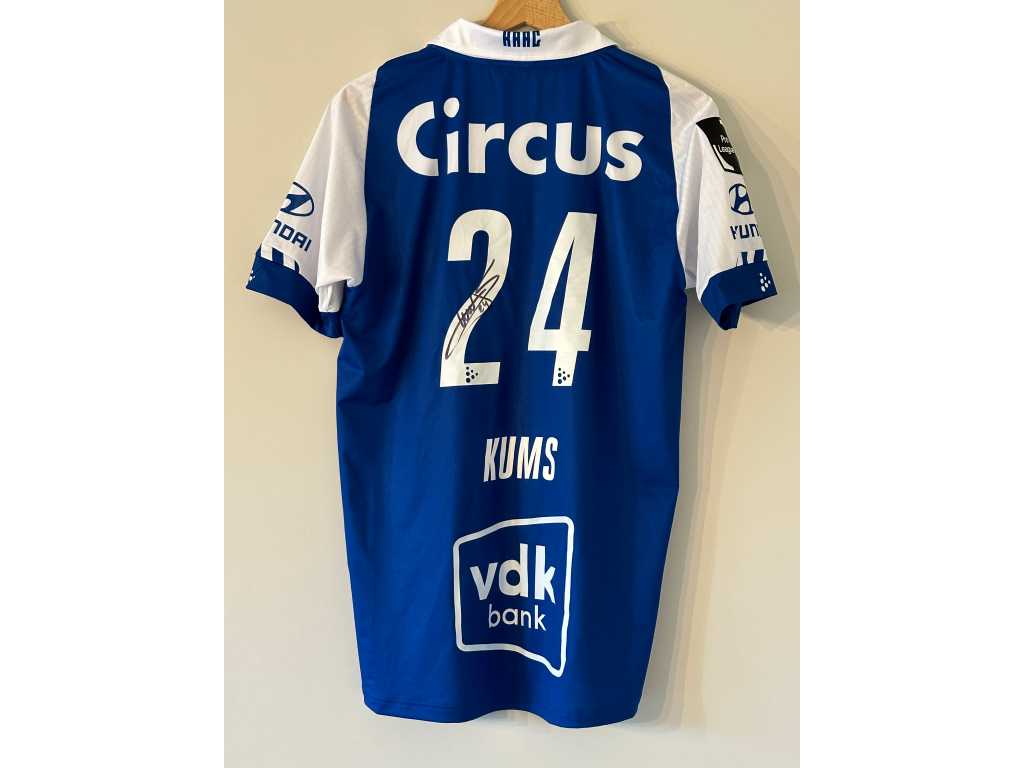 Signed jersey of KAA Gent player Sven Kums