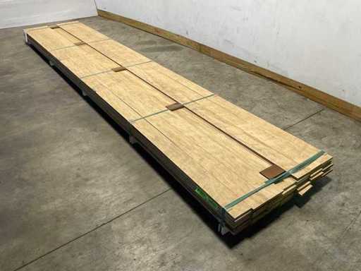 Fraké-Planken-Nutverbindung 515x14,2x2 cm (24x)
