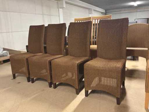 Scaun de grădină de țesut (4x)