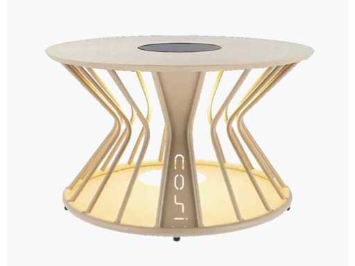 Cosi Cosilumia Table solaire ronde beige sable Ø70x41