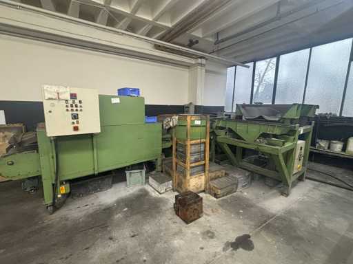 Rösler - Mass finishing machine incl. belt dryer, vibrator & drying system