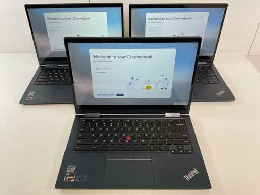 Lenovo ThinkPad C13 Yoga Gen 1 13.3", AMD Ryzen 5, 8 GB RAM, 128 GB SSD ChromeBooks (3x)