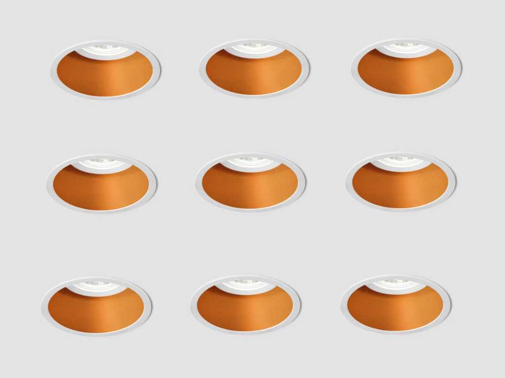 16 x Solo Deep recessed spotlights white/gold