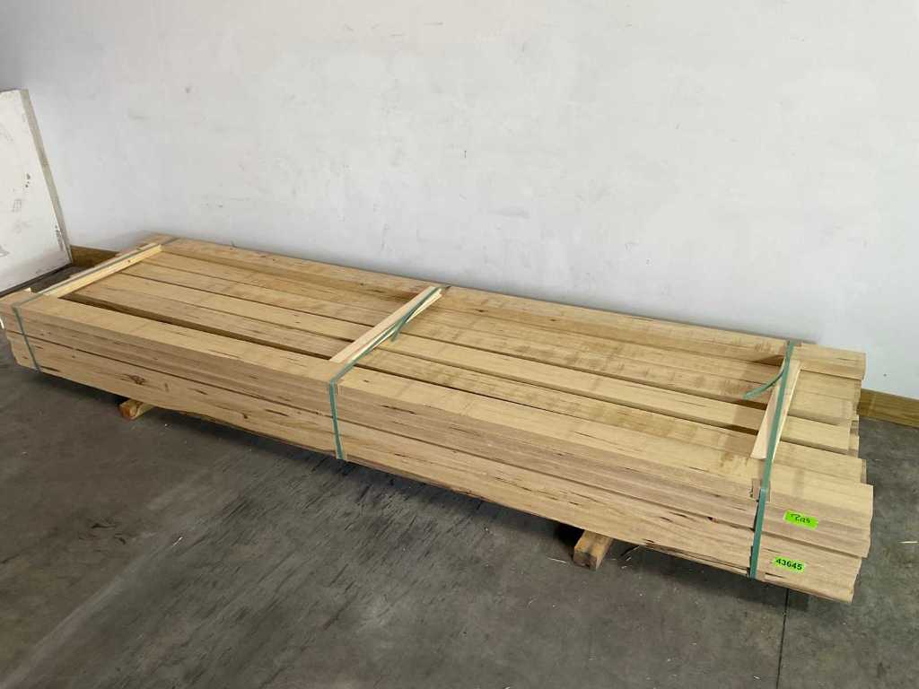 African oak wood - beam Fraké - 390x15,5x5 cm (10x)