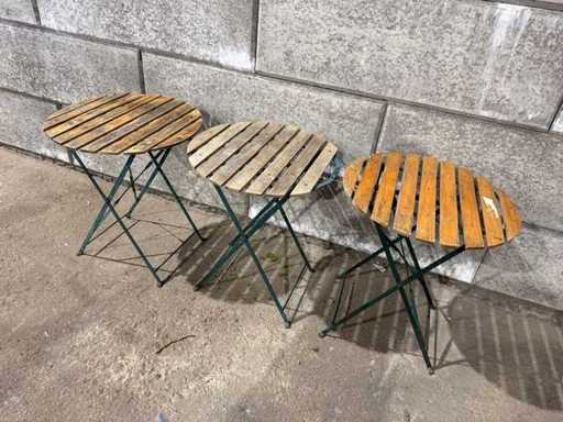 Klappbarer Bistrotisch Ø 60 cm (3x)