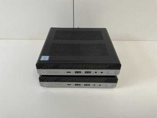 HP EliteDesk 800 G5, Core(TM) i5 9. Generation, 8 GB RAM, 256 GB NVMe Mini Desktops (2x)