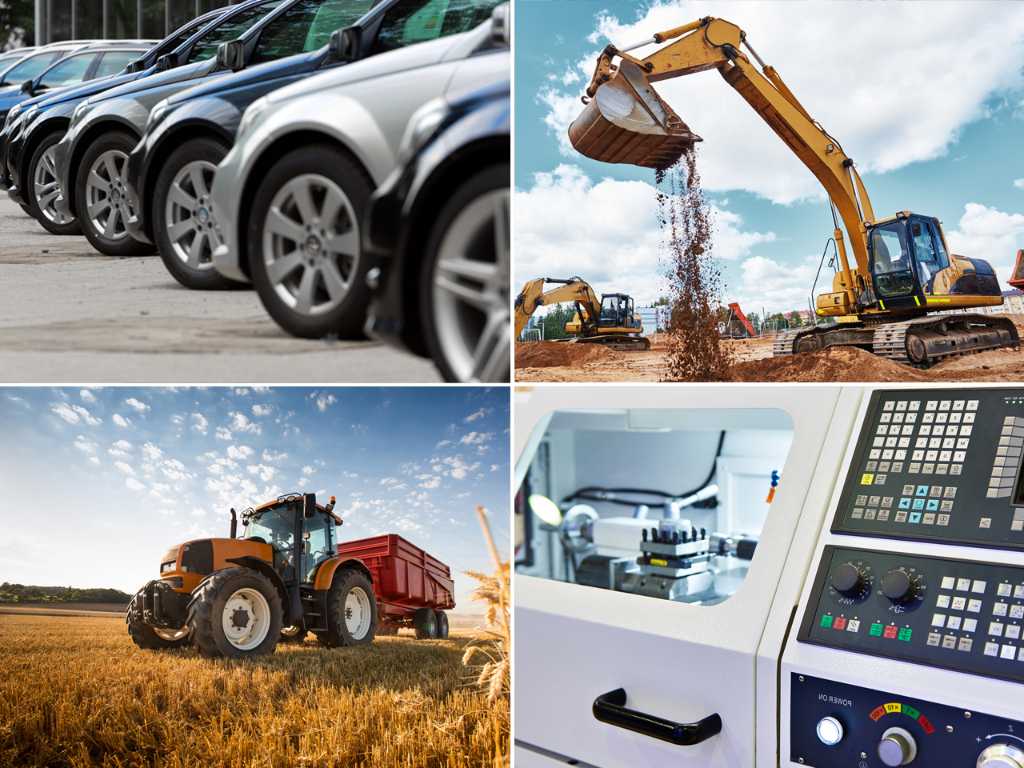 Collective auction for vehicles, construction equipment, agricultural machinery and industrial machinery