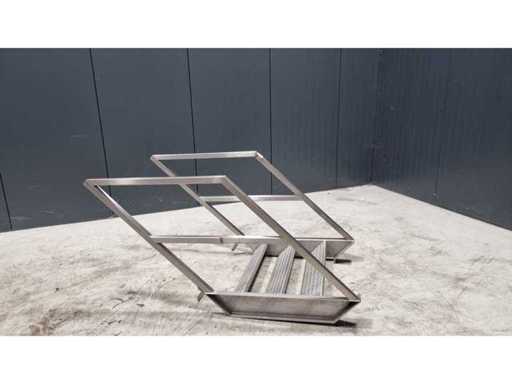 Stainless steel staircase