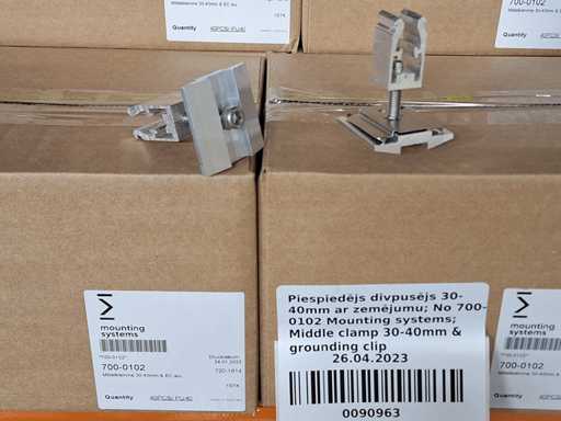 Fixtures (different roof types), mounting systems