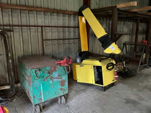 Welding fume extractor and toolbox