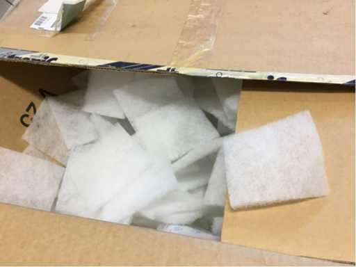 Lots of filter mats to fan