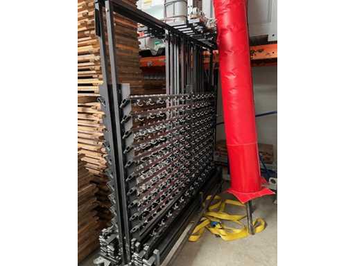 Wózek na wieszaki do szatni, wózek transportowy