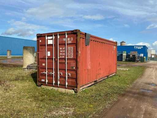 Open top shipping container