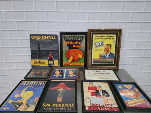 Panou publicitar vintage (10x)