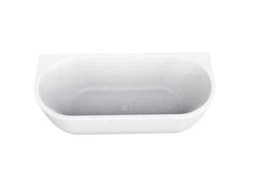 WB - Zenn 21.3672 - Semi-freestanding bathtub 180x80 cm