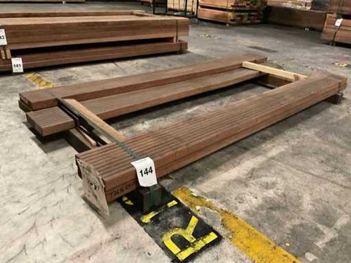 Azobe vlonderplanken 45x190 mm (5x)