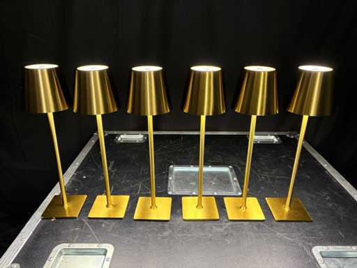 Gouden LED Tafellampen (6x)