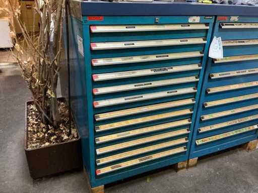 Range of operating equipment including LOKOMA drawer cabinet