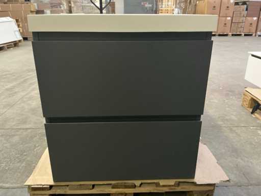 Badezimmermöbel 60 cm Anthrazit