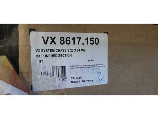 RITTAL - VX 8617.150 - Systeemchassis 23 x 64 mm - 1000 mm (3 rails)