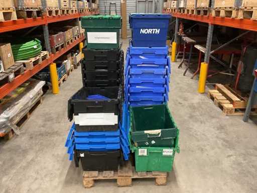 Batch of plastic crates