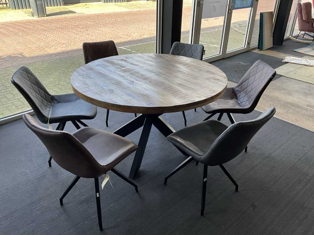 Tavolo rotondo per sala da pranzo