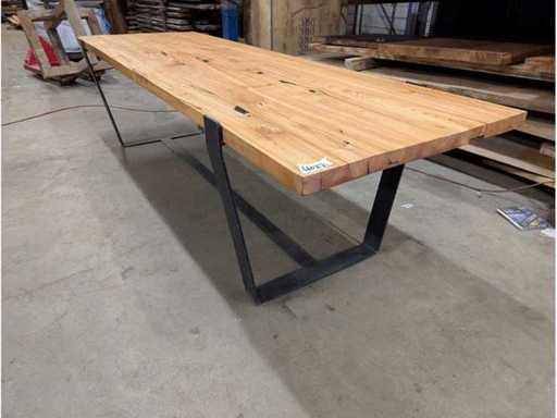 Tavolo da pranzo in vecchio olmo 280x90cm