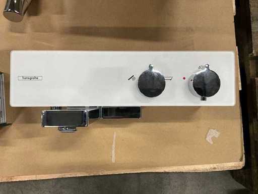 Hansgrohe Showertablet 350 Milkglassplate Dusch-Thermostatpanel