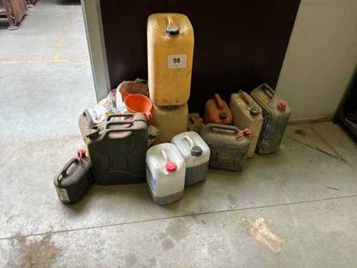 Various water bottles and hot water bottles