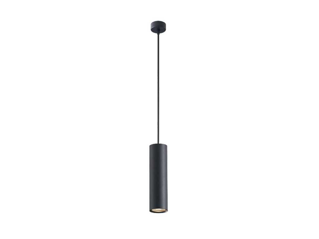 GU10 Lampada a sospensione decorativa cilindro 24cm sabbia nero (4x)